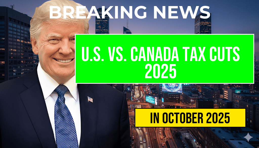 Comparing U.S. and Canadian Tax Cuts in 2025: A $3,752 vs. C$5,200 International Perspective